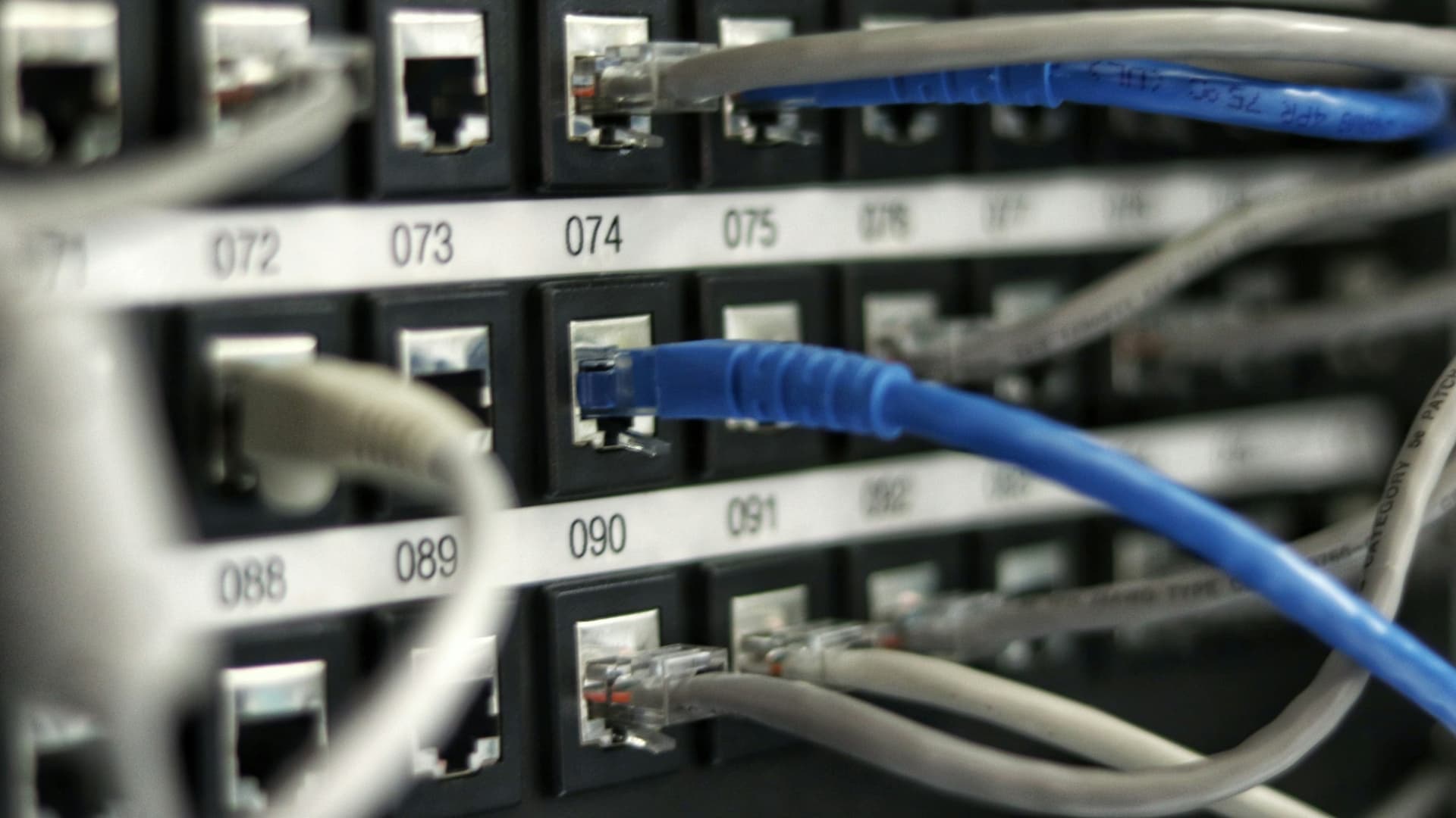 Data center cabling and structured pathways.